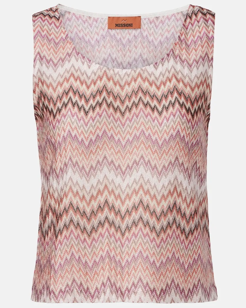 Missoni Top mit Zickzack-Muster Multicolor