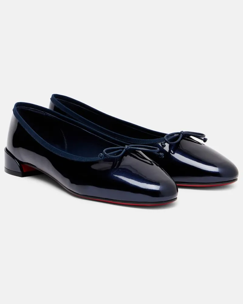 Christian Louboutin Ballerinas Sweetie Jane aus Lackleder Blau