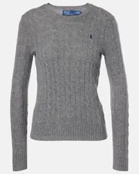 Ralph Lauren Pullover Julianna aus Wolle und Kaschmir Grau