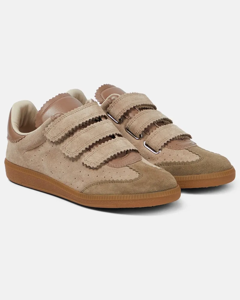 Isabel Marant Sneakers Beth aus Veloursleder Braun