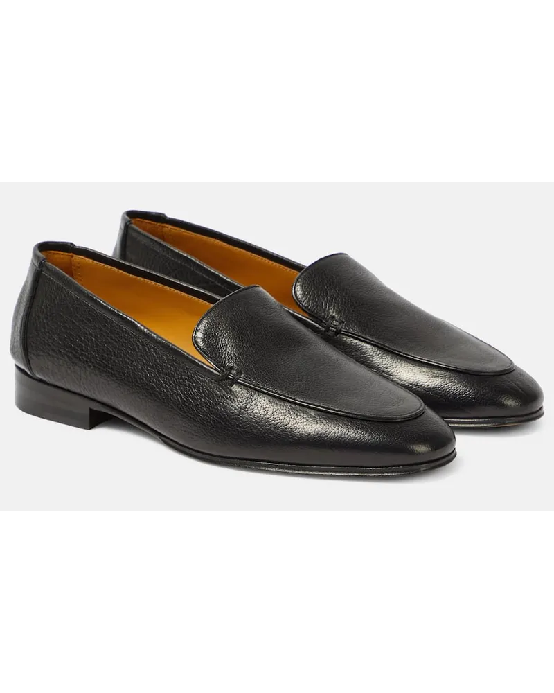 The Row Loafers Adam aus Leder Schwarz