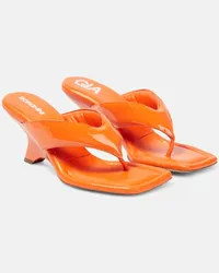 Gia Borghini Sandalen Gia 6 aus Leder Orange