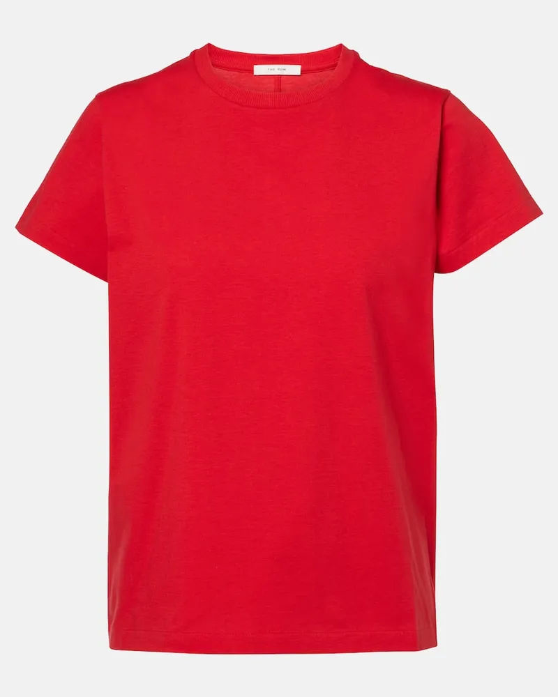 The Row T-Shirt Florie aus Baumwoll-Jersey Rot