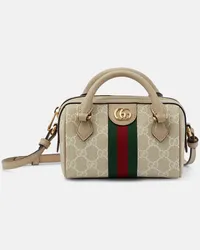 Gucci Tote Ophidia Super Mini mit Leder Nude