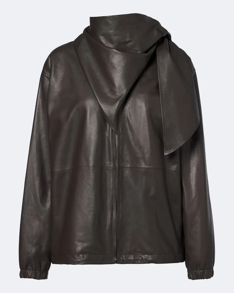 Loewe Jacke aus Leder Braun