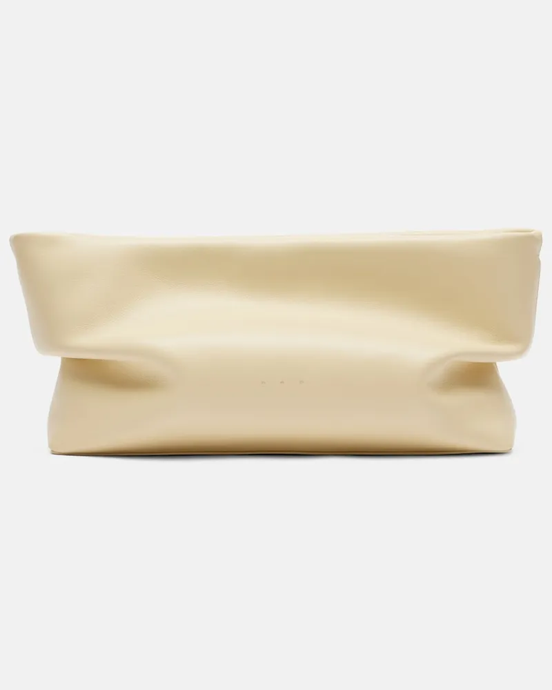 Aesther Ekme Clutch Nina Medium aus Leder Gelb