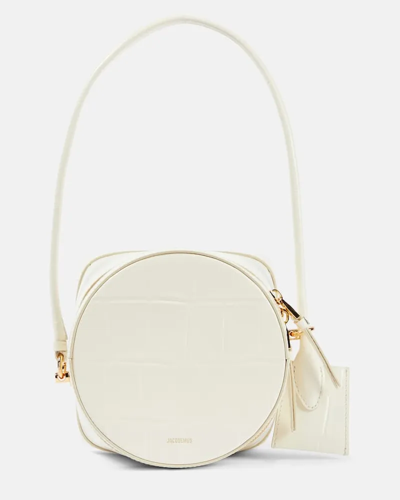 Jacquemus Schultertasche Le Vanito aus Leder Weiß