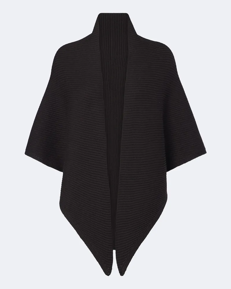 Max Mara Schal aus Rippstrick Braun