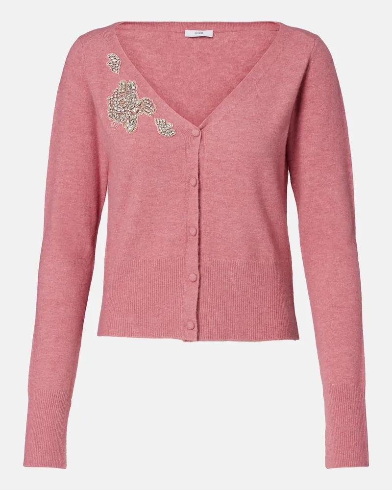 Erdem Verzierter Cardigan Rosa
