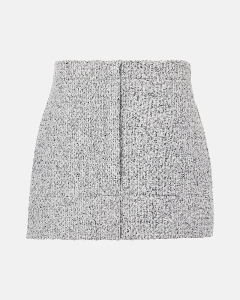 Proenza Schouler White Label Minirock Elise aus Bouclé Schwarz
