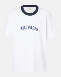 AMI Paris T-Shirt  aus Baumwolle Weiss