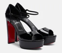 Plateausandalen Sandaloo aus Lackleder