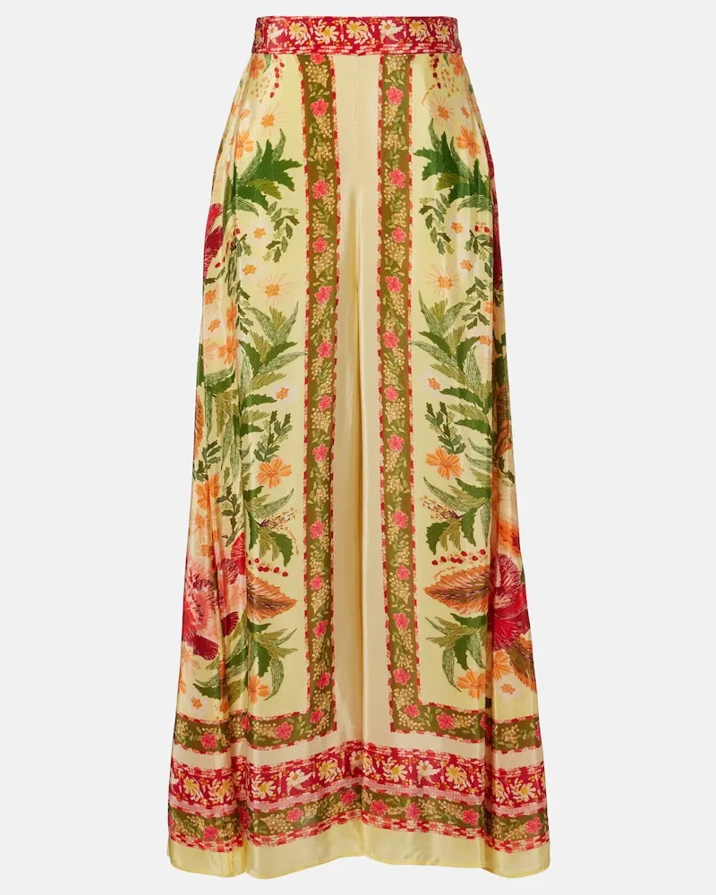 FARM Rio Weite Hose Stitched Garden Multicolor