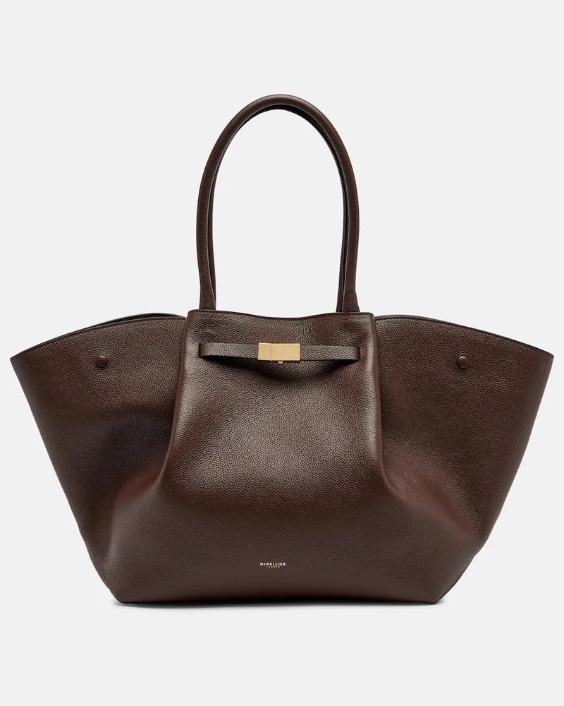 DeMELLIER Tote New York Medium aus Leder Braun