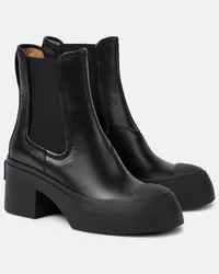 Marni Ankle Boots Pablo aus Leder Schwarz