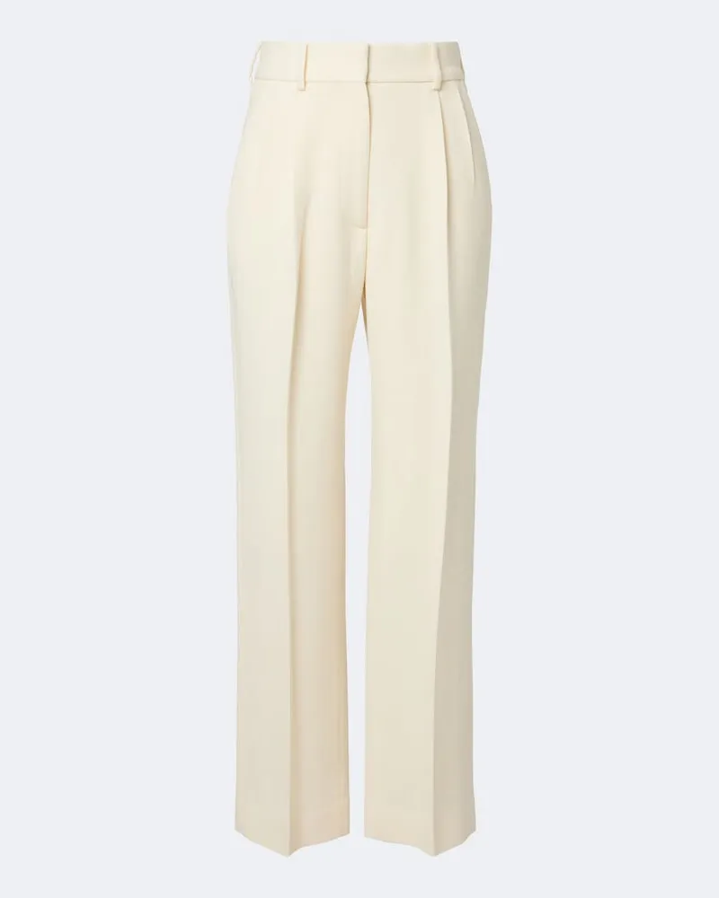 Blazé Milano Blazé Milano Gerade Hose Fox aus Wolle Beige