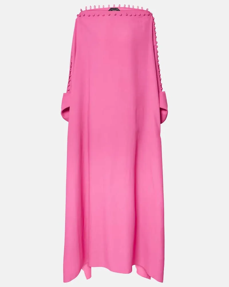 Taller Marmo Kaftan Mila aus Crêpe-Cady Rosa