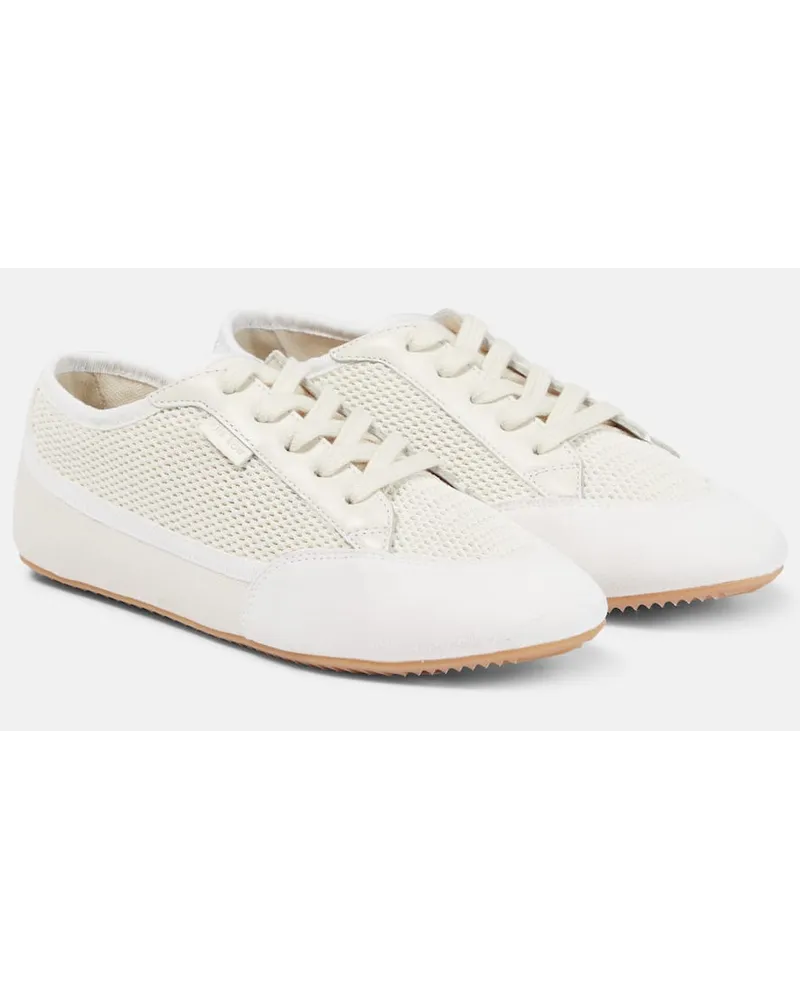 The Row Sneakers Owen mit Leder Weiss