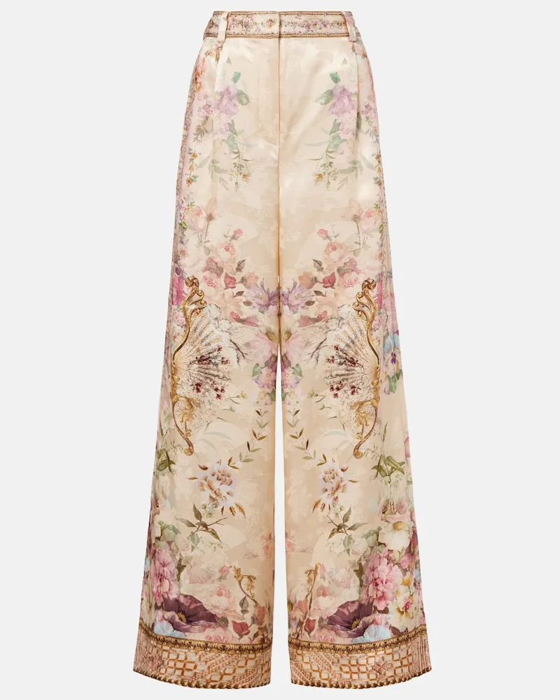 Camilla Bedruckte Hose mit Kristallen Multicolor