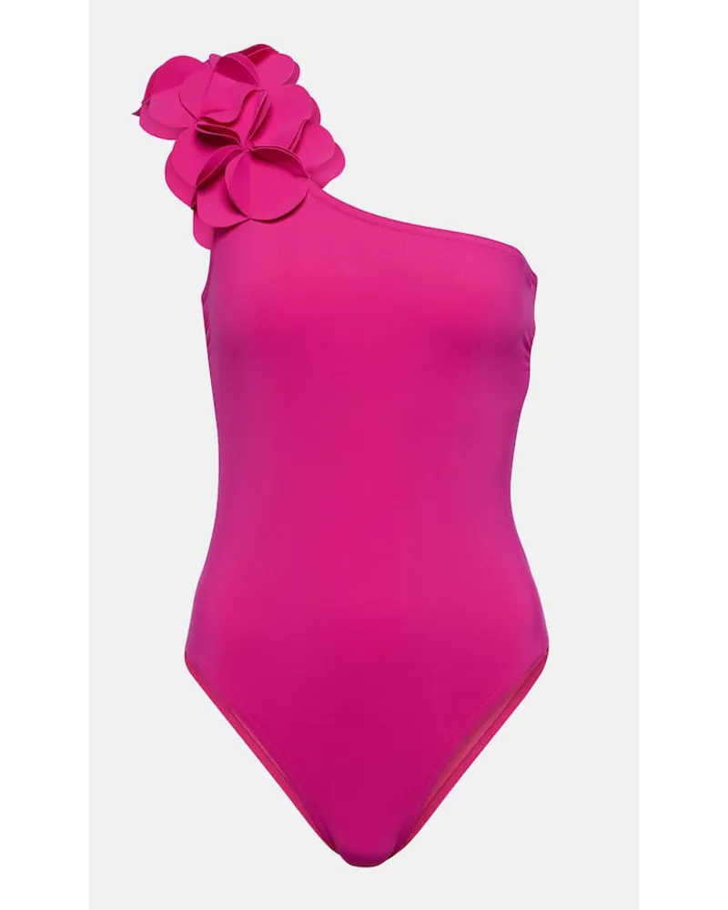 Karla Colletto One-Shoulder-Badeanzug Pink