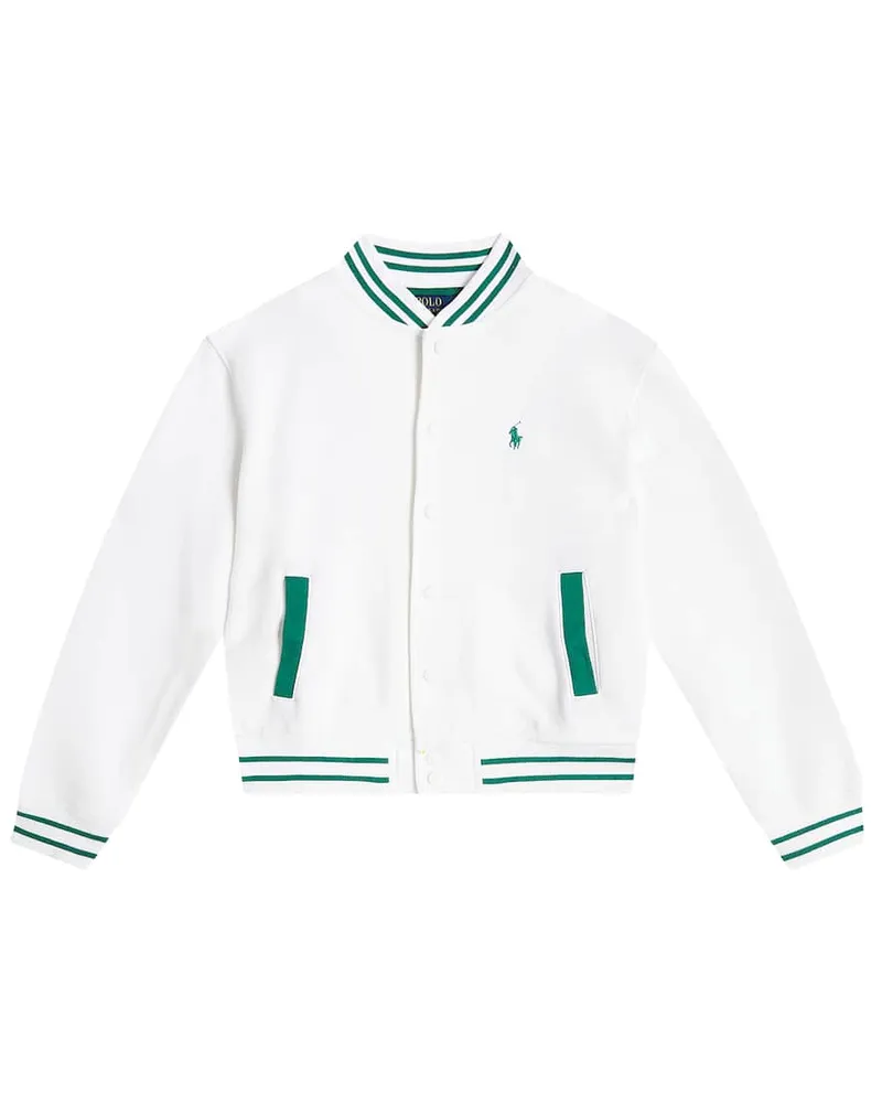 Ralph Lauren Bomberjacke aus einem Baumwollgemisch Weiß