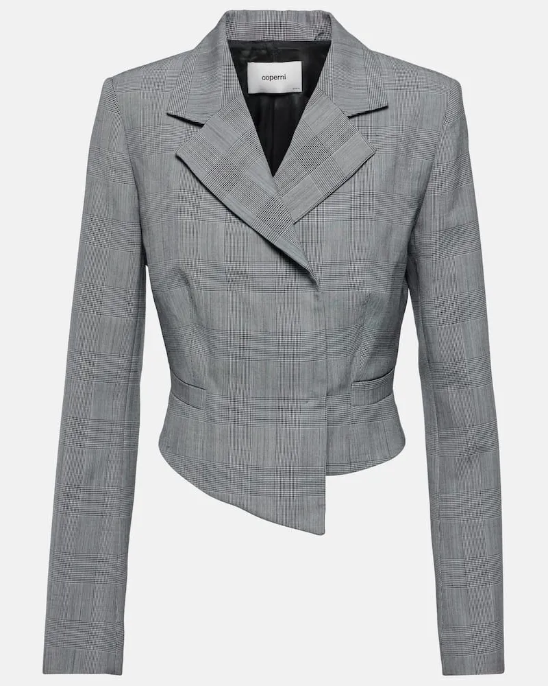 COPERNI Jacke Prince of Wales aus Schurwolle Grau