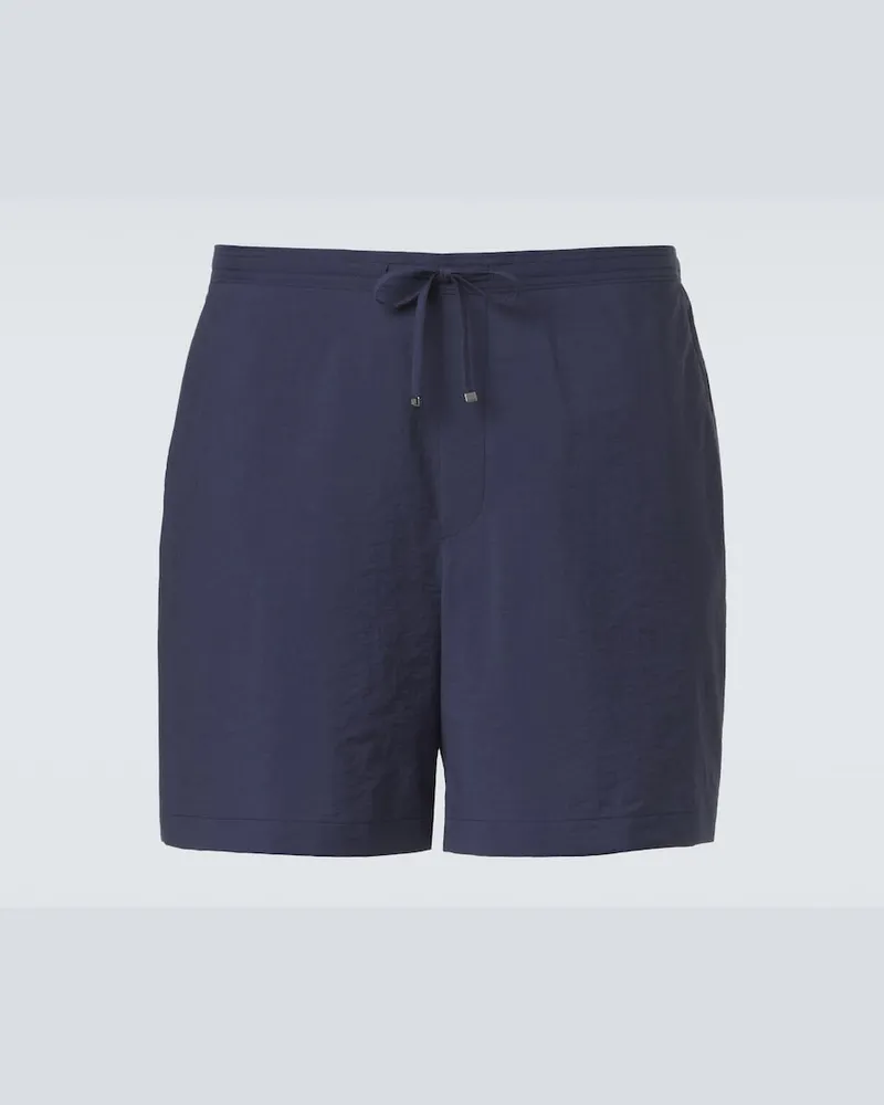 Loewe Paula's Ibiza Shorts aus Popeline Blau
