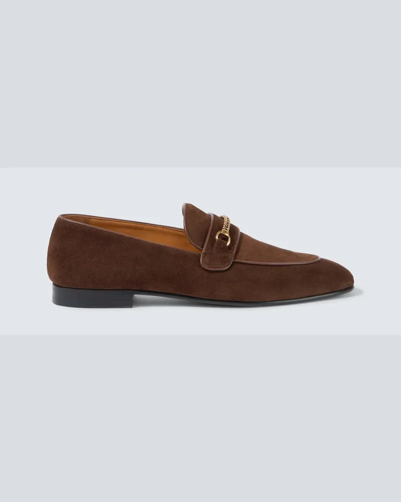 Tom Ford Loafers Liam aus Veloursleder Braun