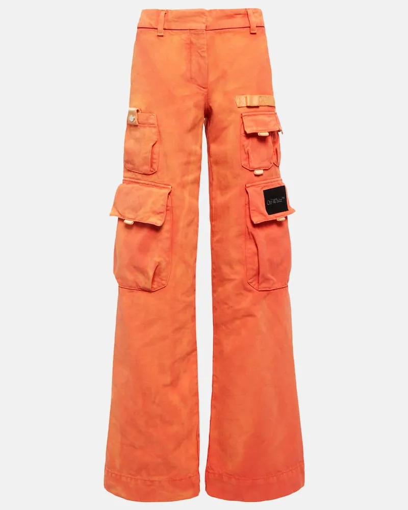 OFF-WHITE Cargohose Toybox aus Baumwolle Rot
