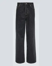 Dries van Noten Wide-Leg Jeans Schwarz