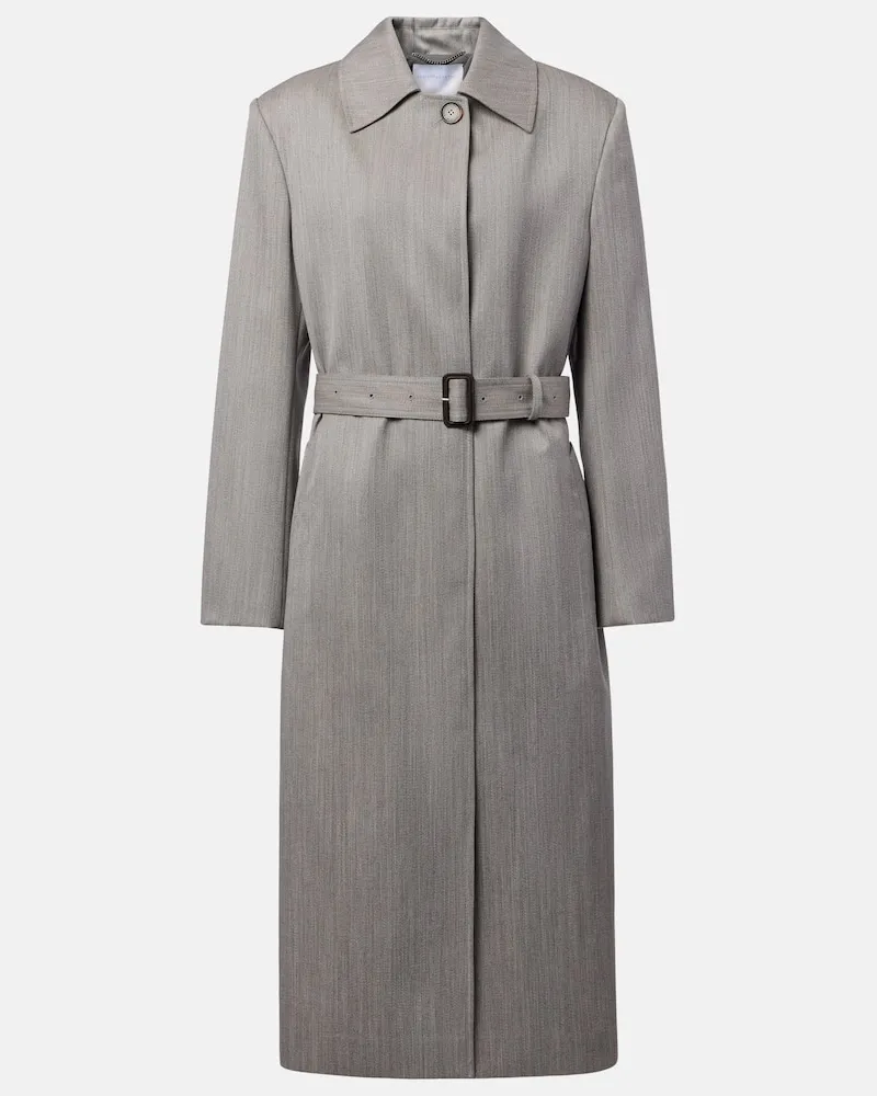 Stella McCartney Mantel aus einem Wollgemisch Grau