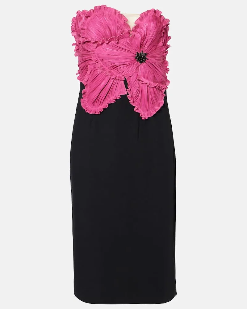 COSTARELLOS Bustier-Kleid Callula mit Kristallen Schwarz