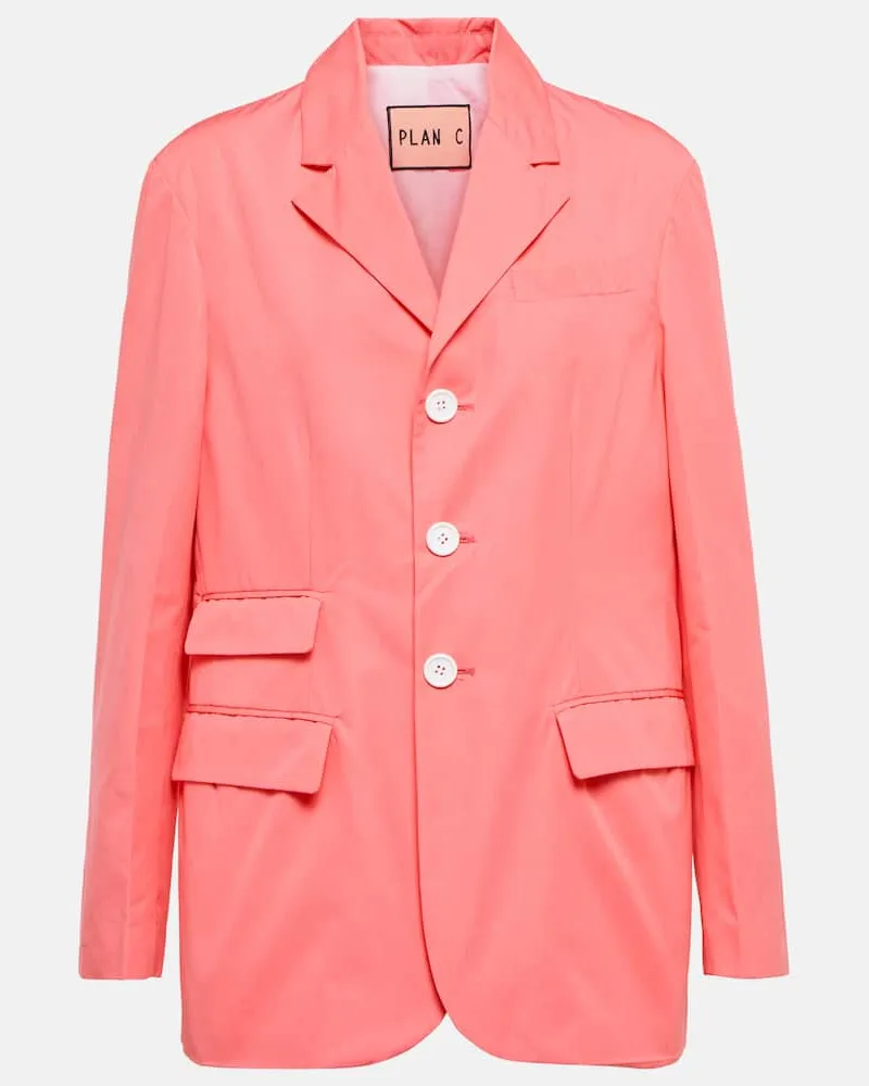 PLAN C Blazer aus Baumwolle Rosa