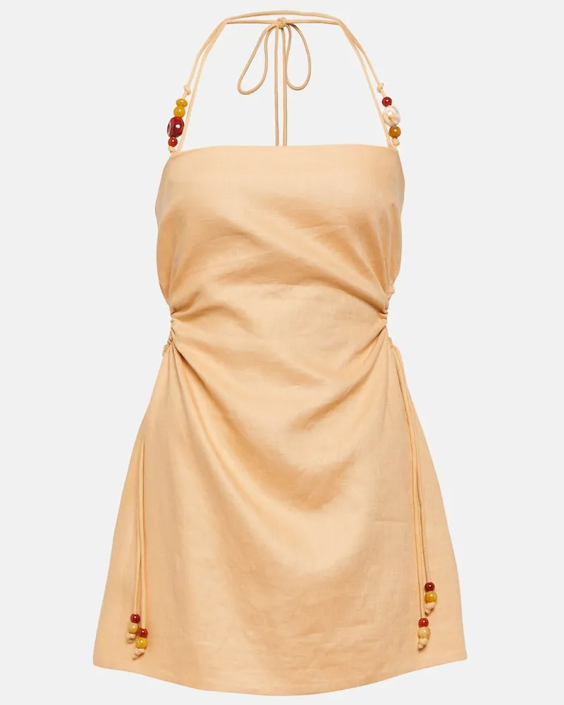 SIR Minikleid Antonia aus Leinen Orange