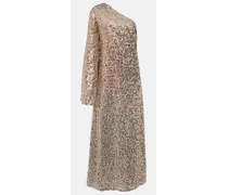 One-Shoulder-Maxikleid mit Pailletten
