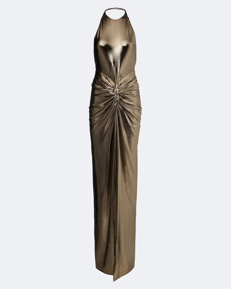 Retrofête Retrofête Metallic Robe Anida Gold