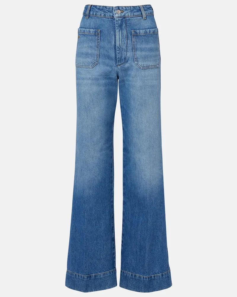 Victoria Beckham Jeans Alina Blau