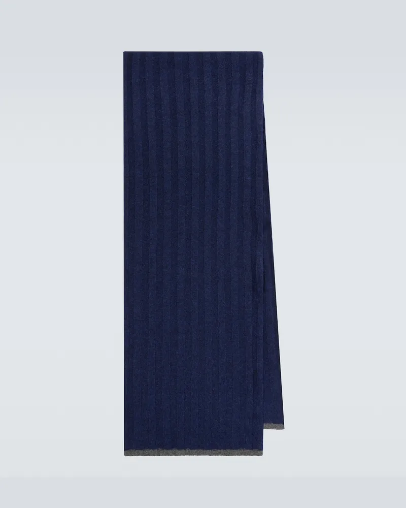 Brunello Cucinelli Schal aus Kaschmir Blau