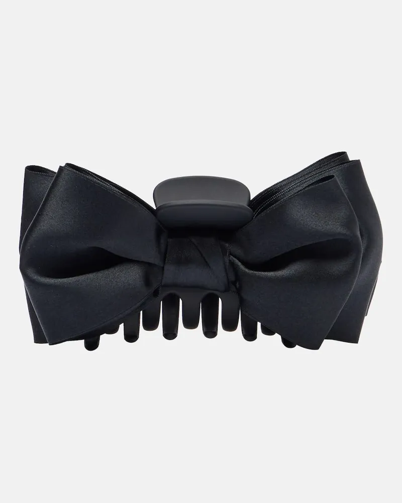 Jennifer Behr Haarspange Agatha aus Satin Schwarz