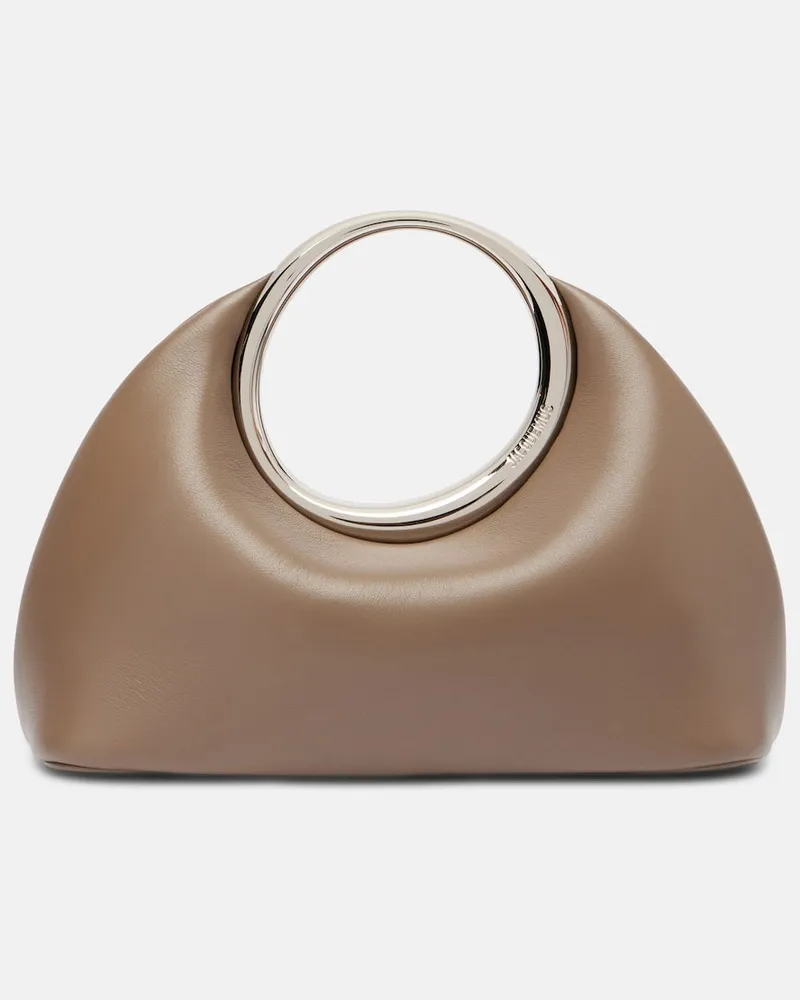 Jacquemus Tote Bag Calino Small aus Leder Beige