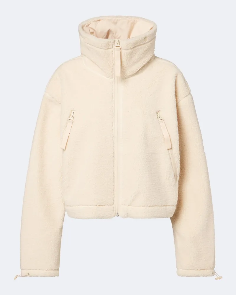 adidas Jacke aus Teddy Weiß