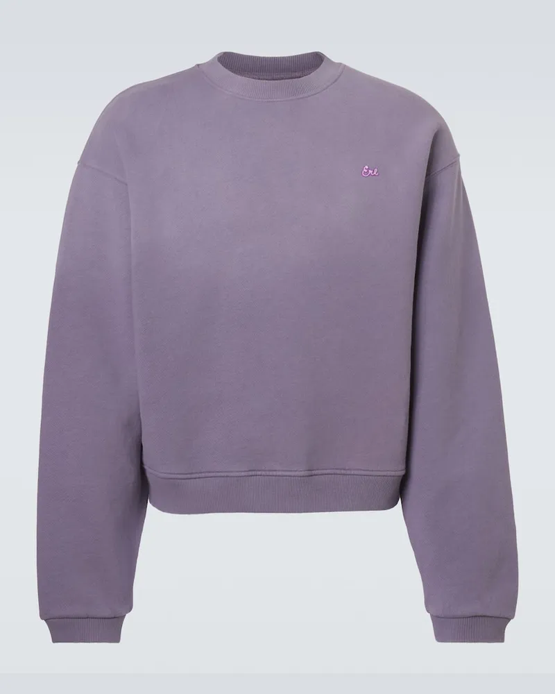 ERL Sweatshirt aus Baumwolle Violett