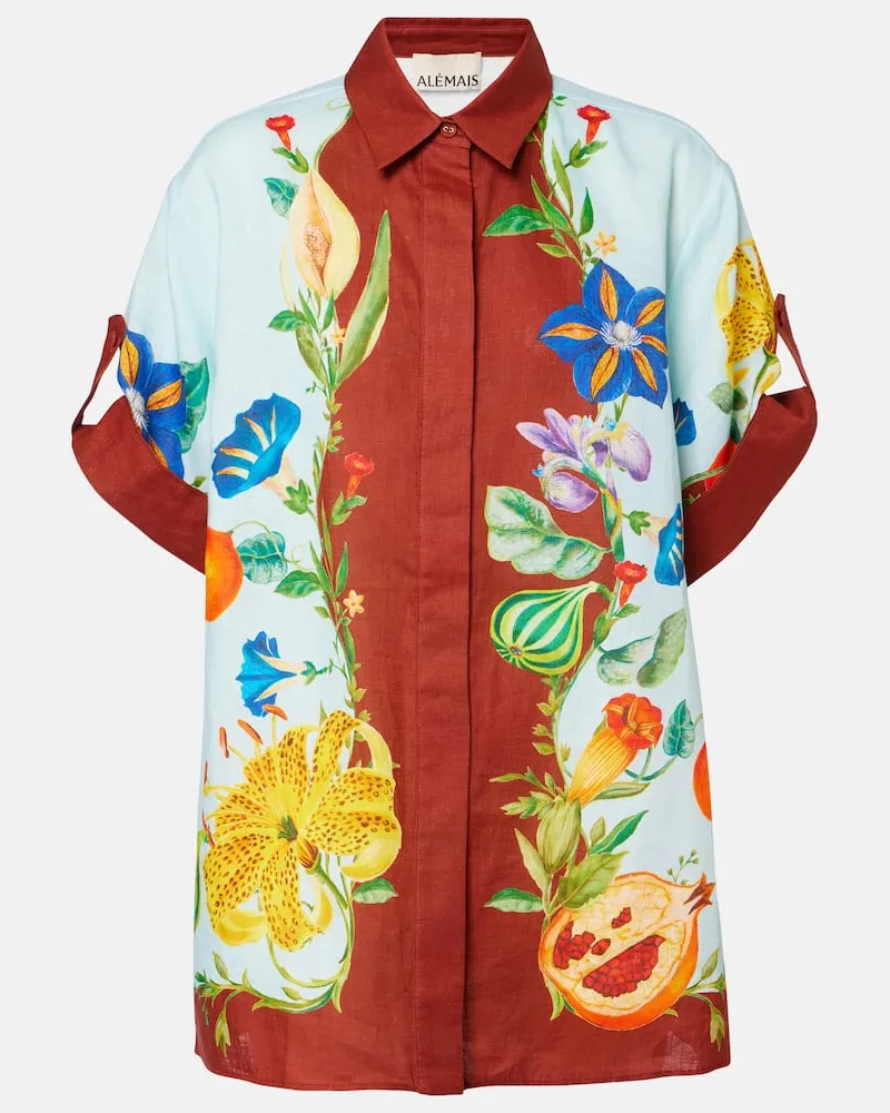ALEMAIS Alémais Hemd Dahlia aus Leinen Multicolor