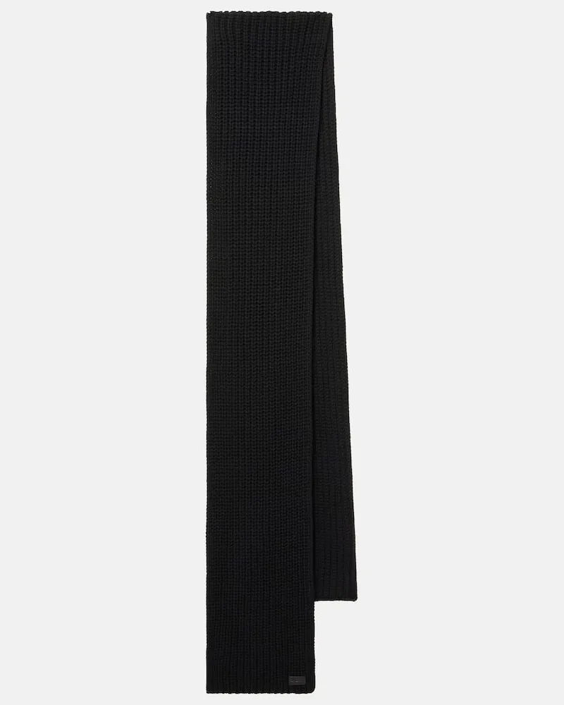 Saint Laurent Schal aus Kaschmir Schwarz