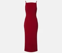 Midikleid aus Crêpe