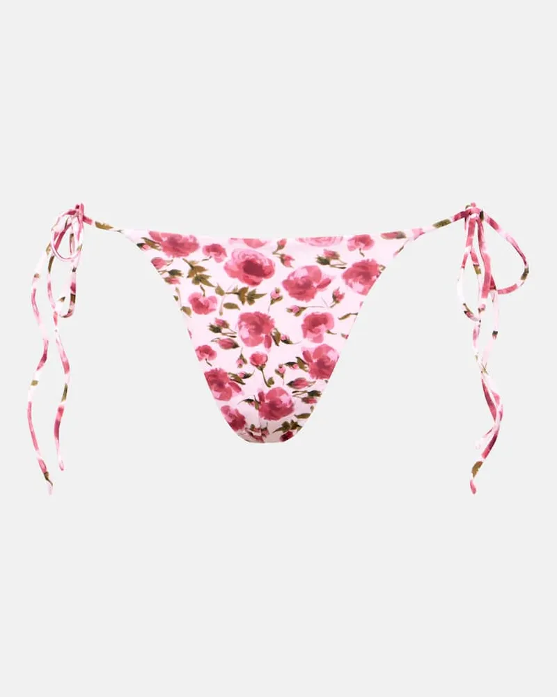 Magda Butrym Bedrucktes Bikini-Höschen Rosa