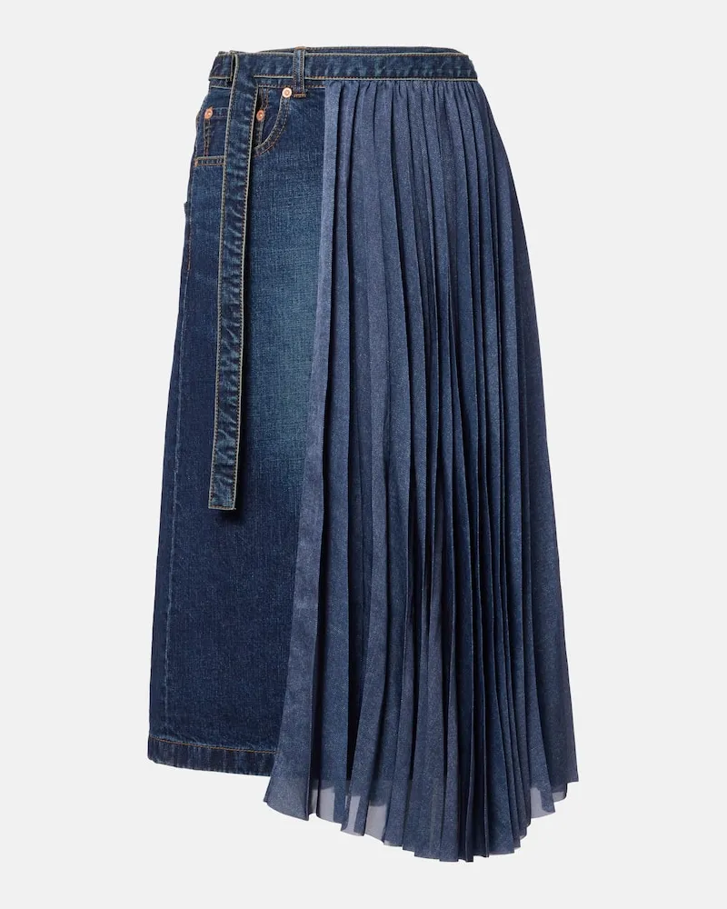 Sacai Jeansrock Blau