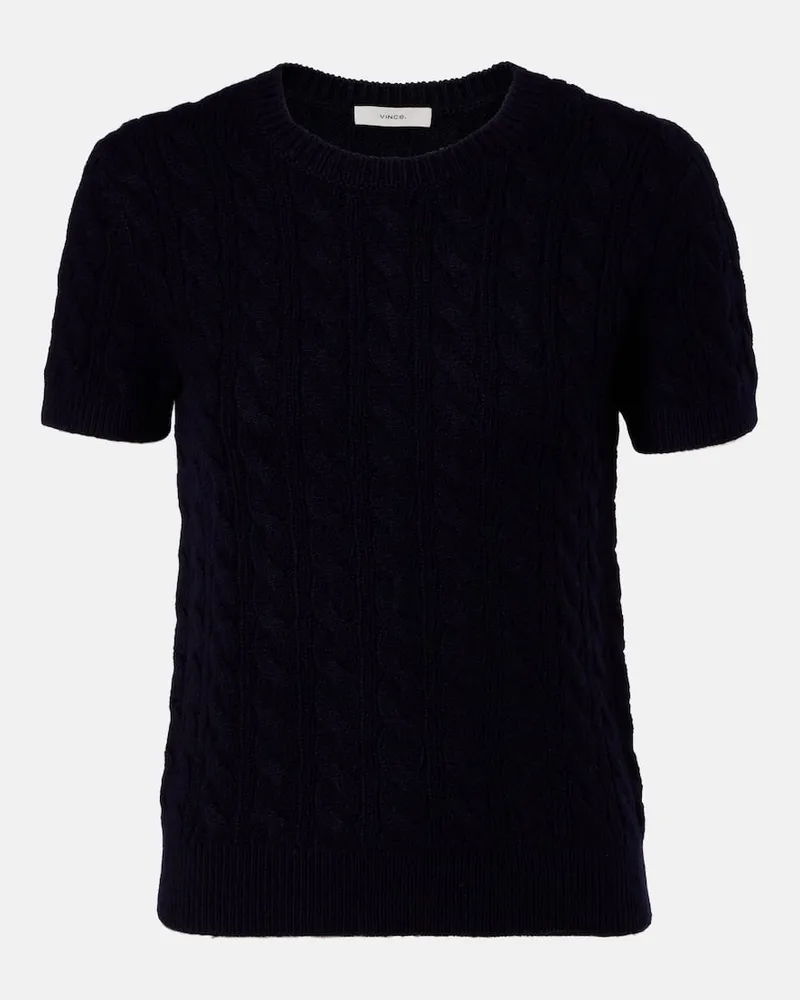 Vince Pullover aus einem Wollgemisch Blau
