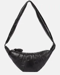 Christophe Lemaire Schultertasche Croissant Small aus Leder Schwarz