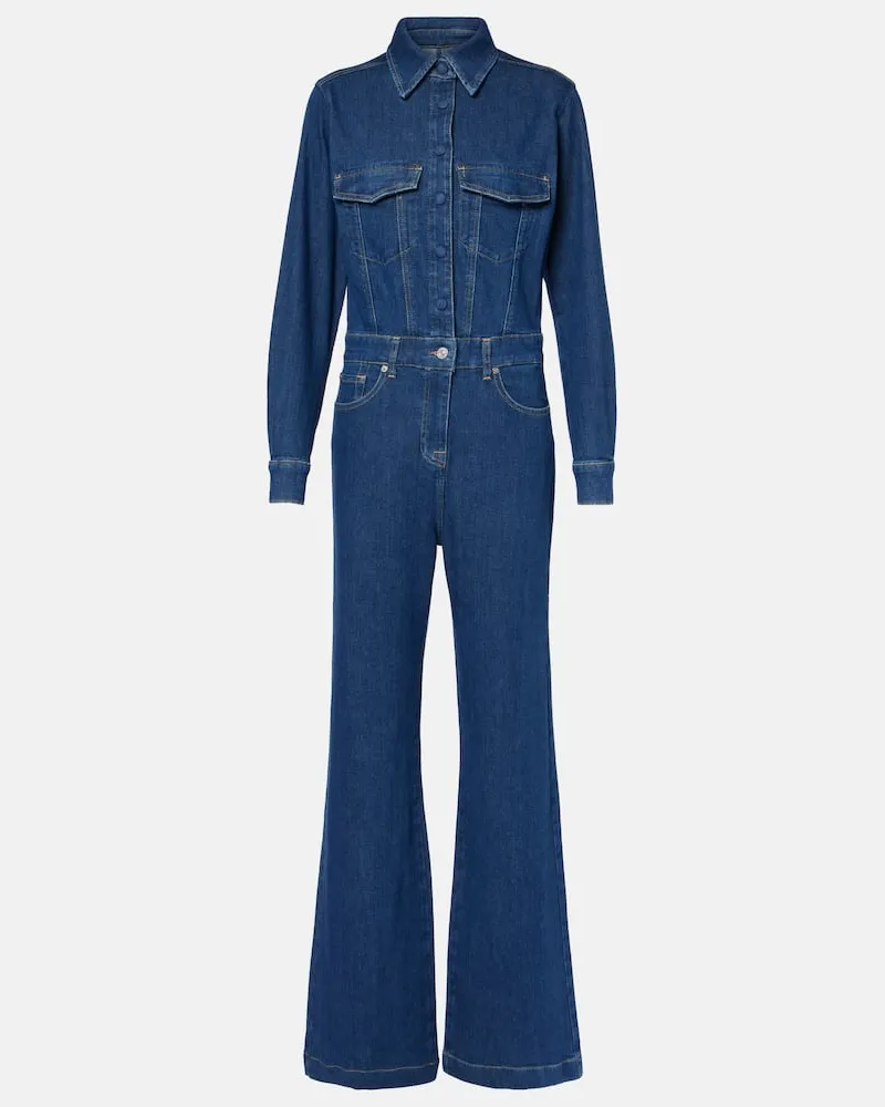 7 for all mankind Jumpsuit aus Denim Blau